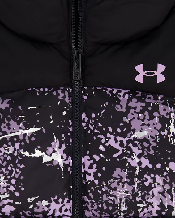 UA Prime Printed Girls Puffer Jacket - Image 2