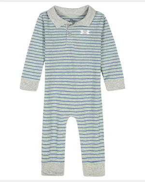 UA Stripe Polo Newborn Boys Coverall