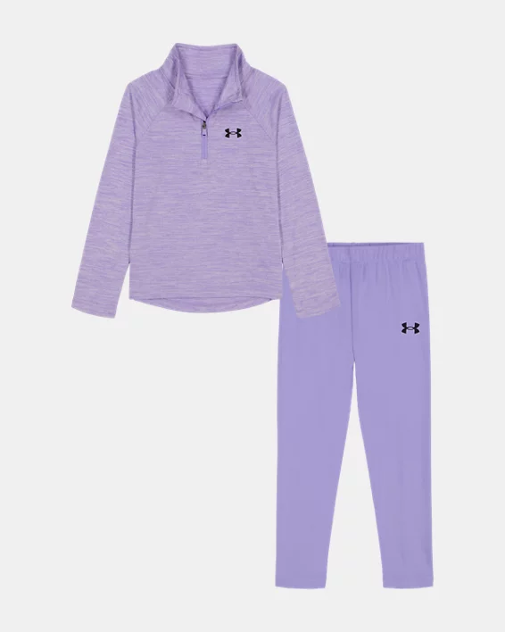 UA Twist Tech Infant Girls Zip & Leggings Set