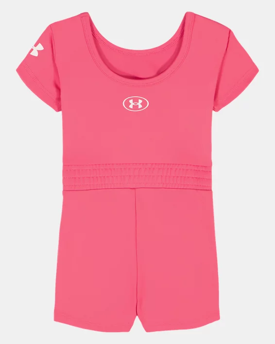 UA Short Sleeve Newborn Girls Romper - Image 4