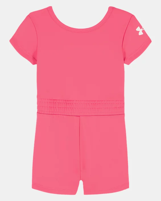 UA Short Sleeve Newborn Girls Romper - Image 2