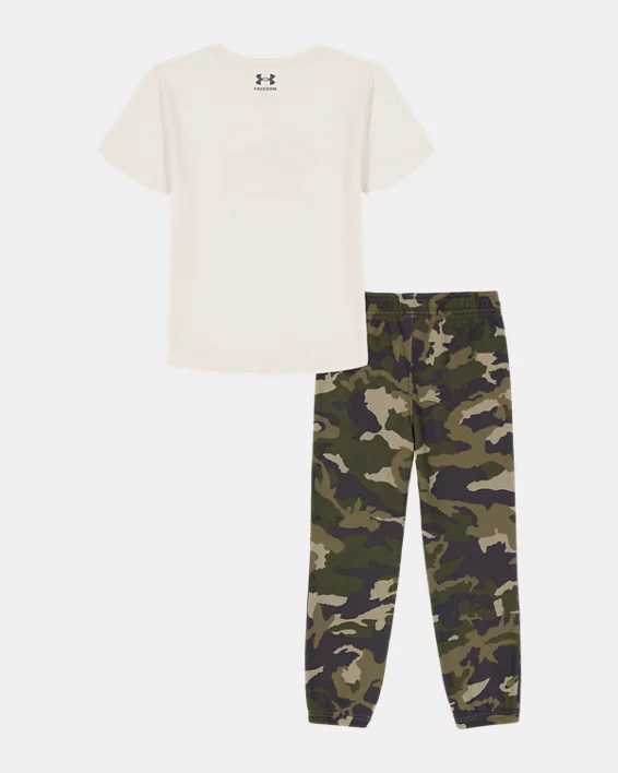 UA Freedom Flag Toddler Boys Short Sleeve & Joggers Set - Image 2