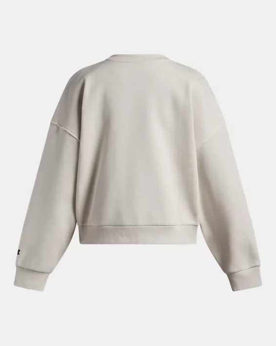 UA Rival Fleece Varsity Girls Oversized Crew - Image 2