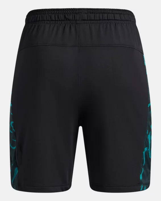 UA Tech Vent Print Blocked Boys Shorts - Image 2