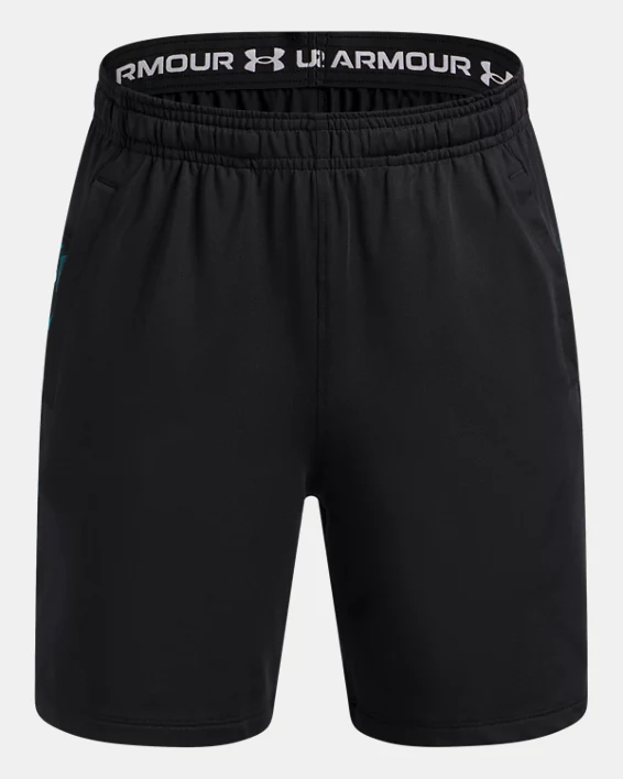 UA Tech Vent Print Blocked Boys Shorts