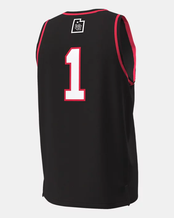 UA Utah Collegiate Basketball Replica Mens Jersey - Image 2