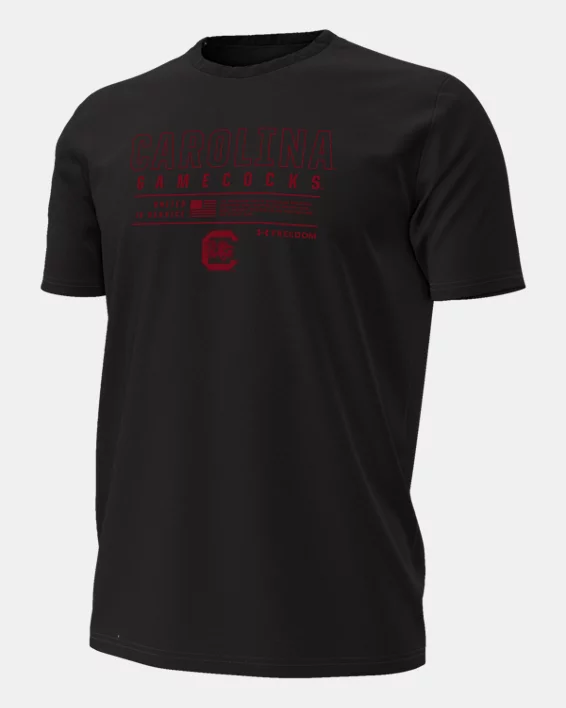 UA Performance Cotton Collegiate Mens Short Sleeve T-Shirt - Image 3