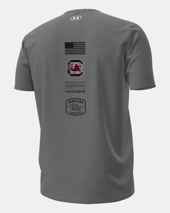 UA Performance Cotton Collegiate Mens Short Sleeve T-Shirt - Image 4