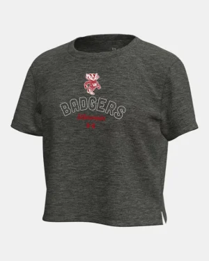 UA Breezy Collegiate Girls Short Sleeve