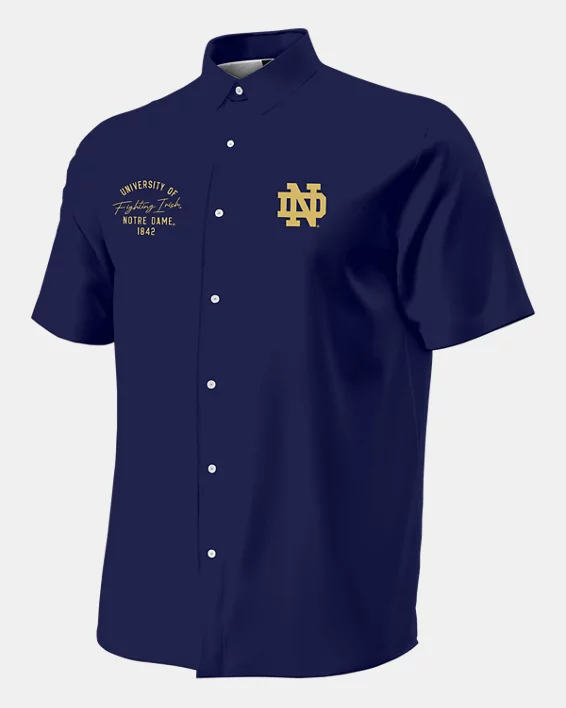 UA Gameday Armourfuse Camp Collegiate Mens Shirt - Image 3
