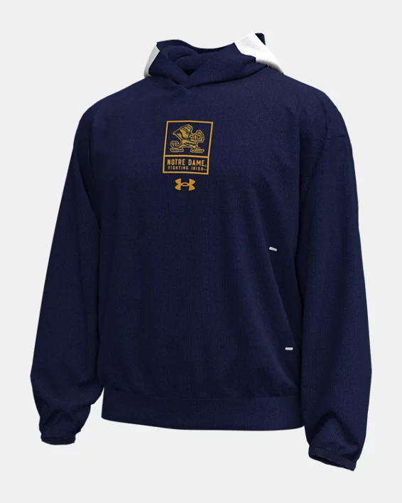 UA Gameday Icon Double Knit Fleece Collegiate Mens Hoodie - Image 3