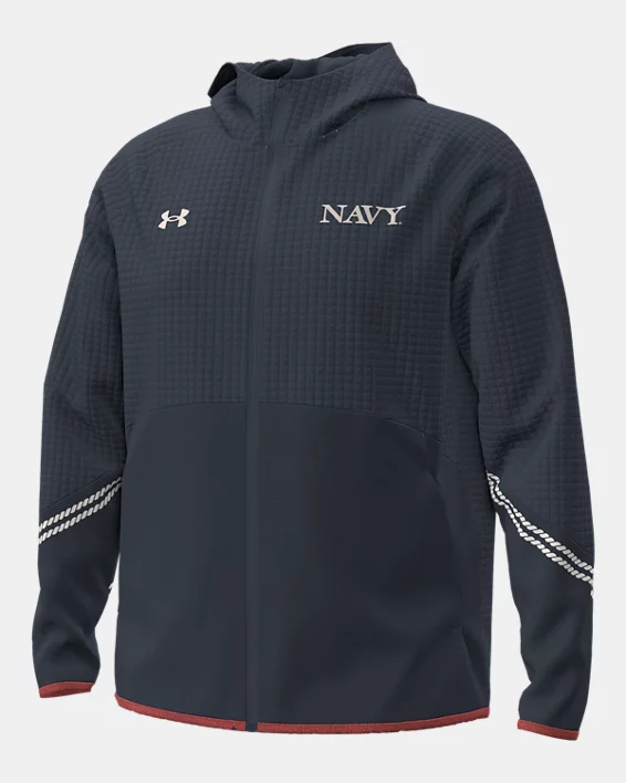 UA Unstoppable Fleece Collegiate Mens Full Zip - Image 3