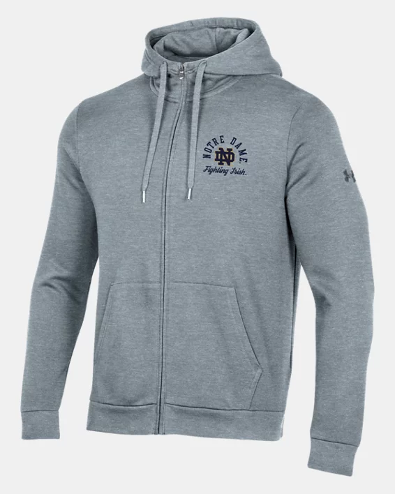 UA Rival Fleece Collegiate Mens Full Zip - Image 3