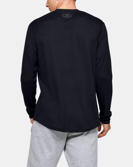UA Waffle Mens Henley - Image 2