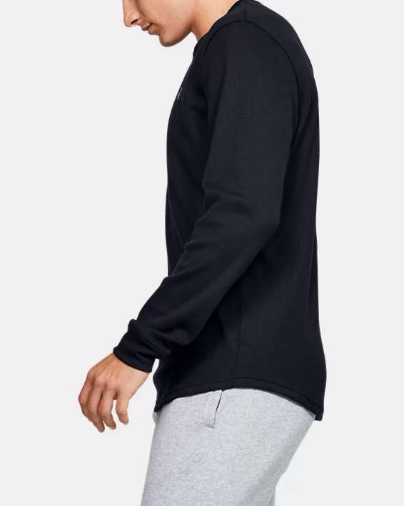 UA Waffle Mens Henley - Image 3