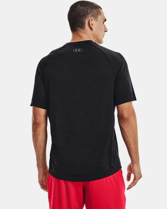 UA Tech Mens V-Neck Short Sleeve - Image 2