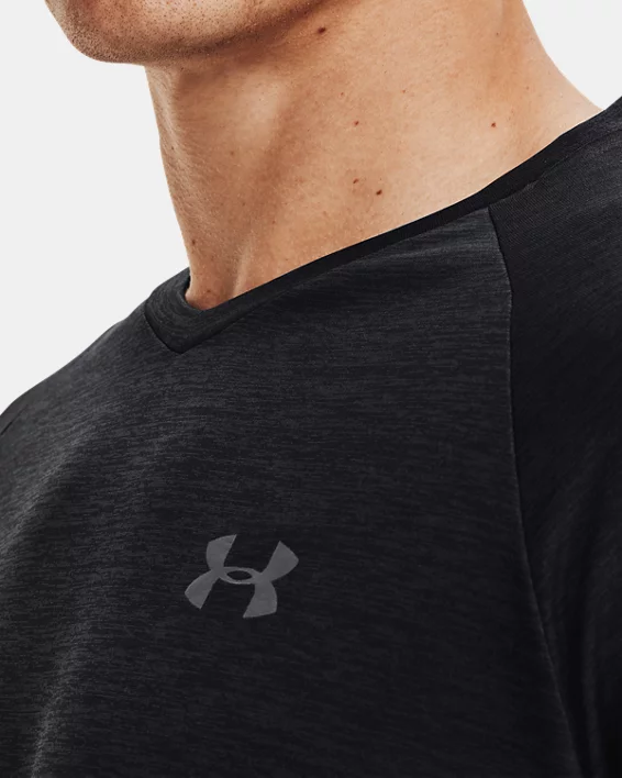 UA Tech Mens V-Neck Short Sleeve - Image 4