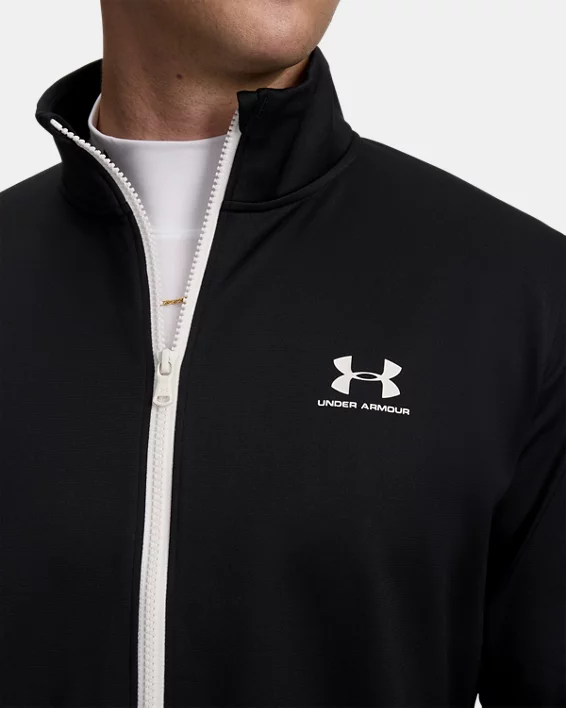 UA Sportstyle Tricot Mens Jacket - Image 3
