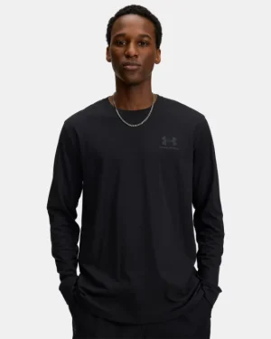 UA Left Chest Mens Long Sleeve