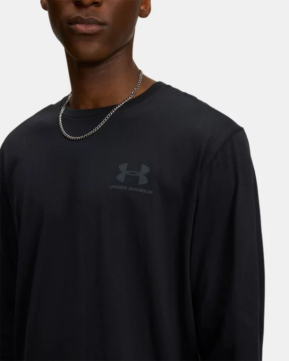 UA Left Chest Mens Long Sleeve - Image 3