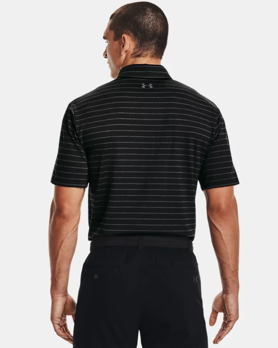 UA Playoff Core Stripe Mens Polo - Image 2
