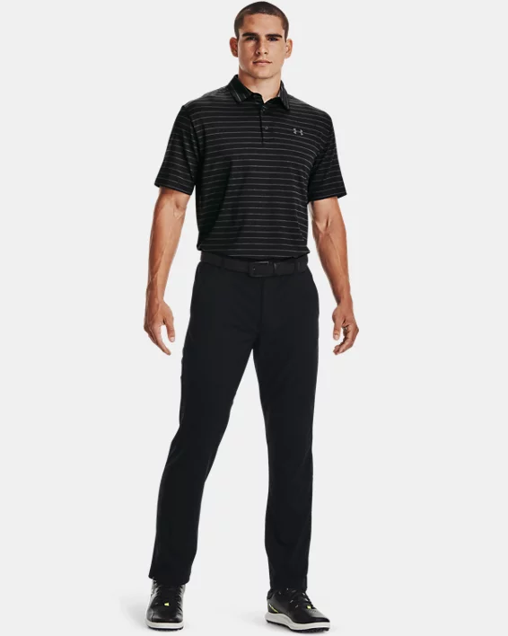 UA Playoff Core Stripe Mens Polo - Image 3