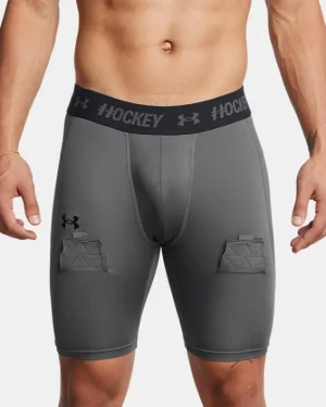 UA Hockey Compression Mens 9 Shorts