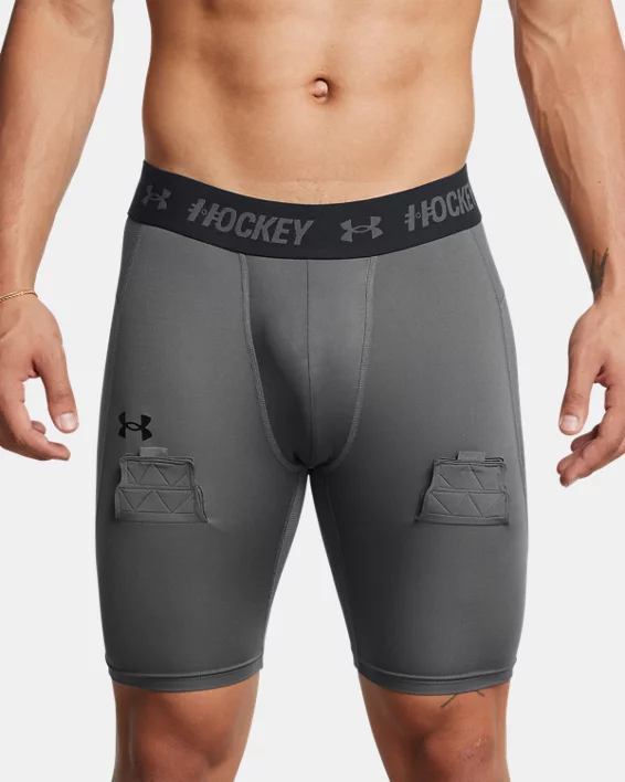 UA Hockey Compression Mens 9 Shorts