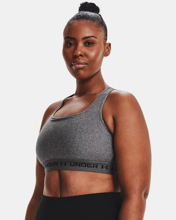 Crossback Mid Heather Womens Sports Bra - Image 4
