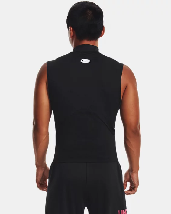 HeatGear Mock Mens Sleeveless - Image 3