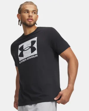 UA ABC Camo Boxed Logo Mens Short Sleeve