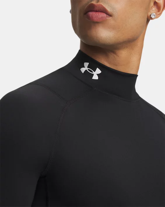 HeatGear Mens Compression Mock Long Sleeve - Image 4