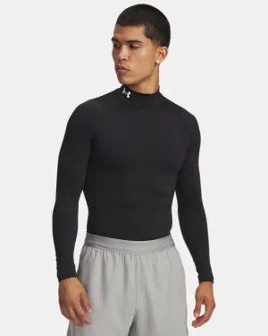 HeatGear Mens Compression Mock Long Sleeve