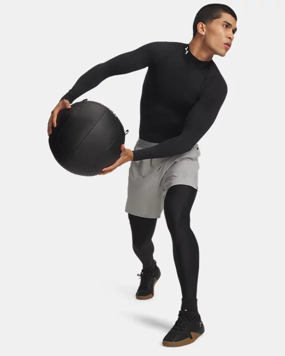 HeatGear Mens Compression Mock Long Sleeve - Image 3