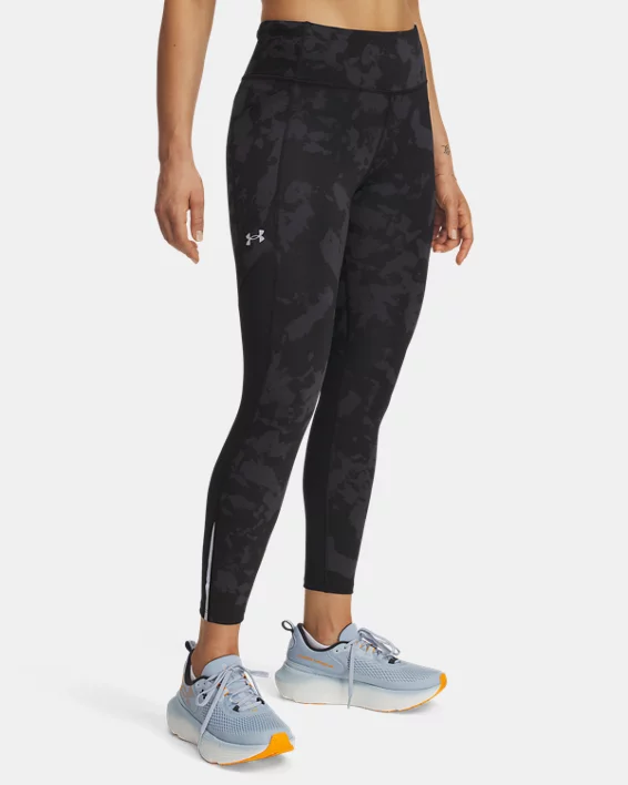 UA Launch Printed Womens Ankle Tights
