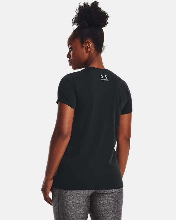UA Freedom Flag Womens T-Shirt - Image 2