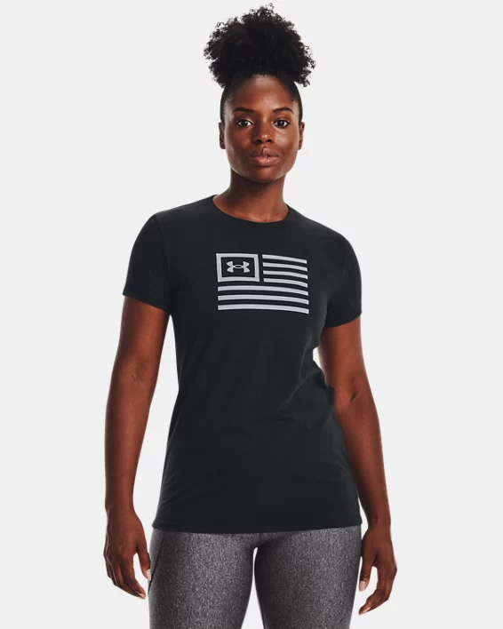 UA Freedom Flag Womens T-Shirt