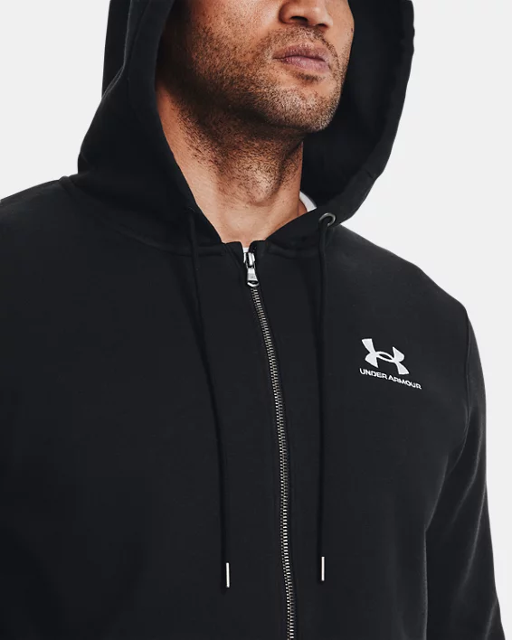 UA Icon Fleece Mens Full-Zip Hoodie - Image 4