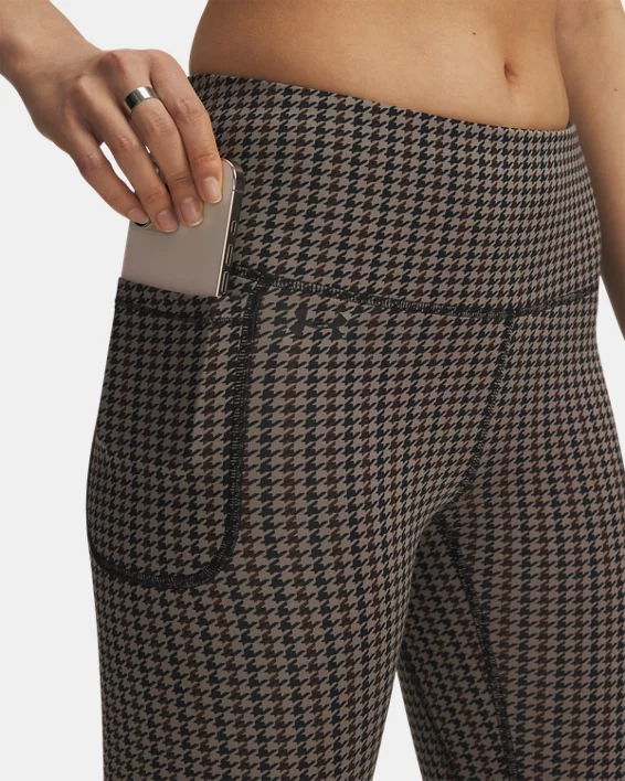 UA Motion Printed Womens Ankle Leggings - Image 4