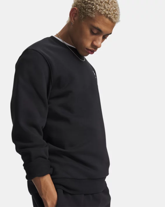 UA Icon Fleece Mens Crew - Image 3