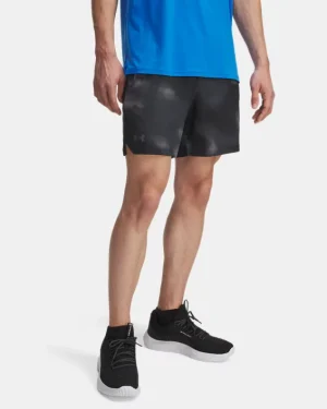 UA Vanish Woven Printed Mens 6 Shorts
