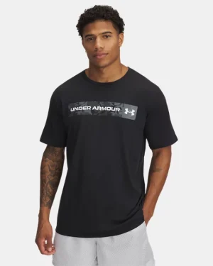 UA Camo Chest Stripe Mens Short Sleeve