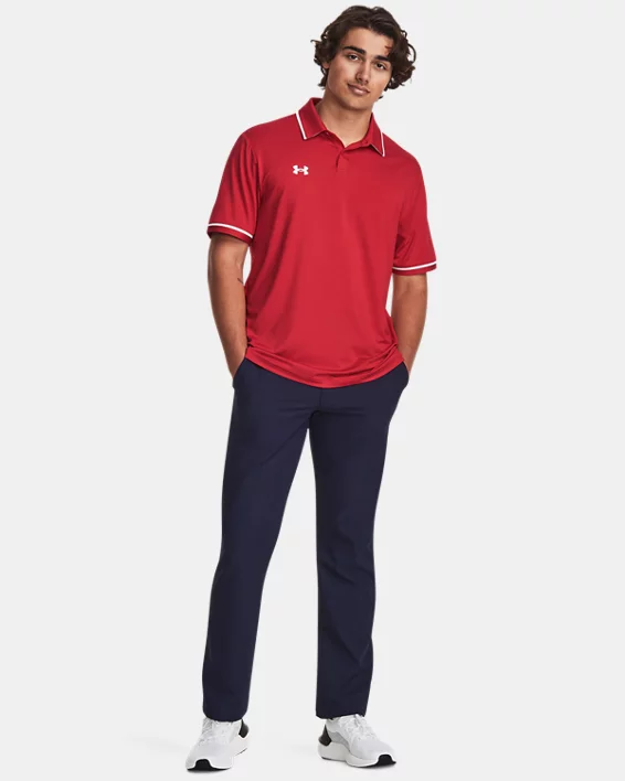 UA Team Tipped Mens Polo - Image 3