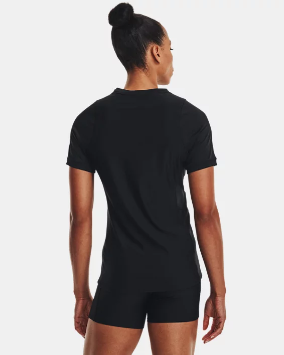UA Powerhouse 2.0 Womens Volleyball Short Sleeve Jersey - Image 2