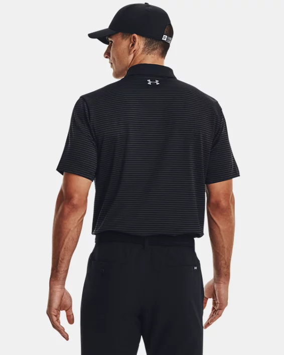 UA Matchplay Stripe Mens Polo - Image 2