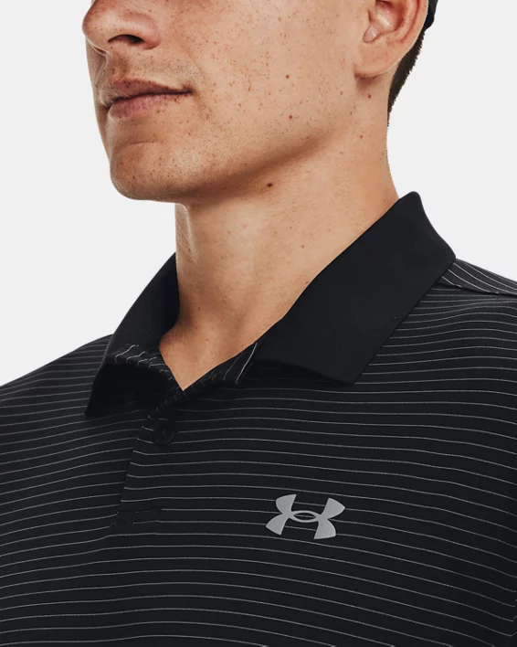 UA Matchplay Stripe Mens Polo - Image 4