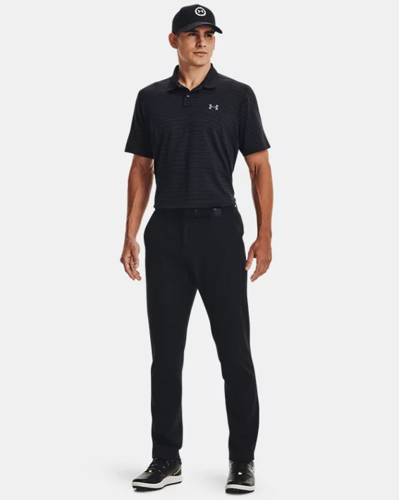 UA Matchplay Stripe Mens Polo - Image 3