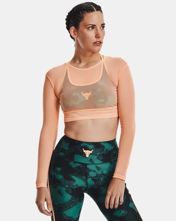 Project Rock Sheer Mesh Womens Long Sleeve - Image 2