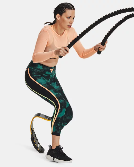Project Rock HeatGear Printed Womens Ankle Leggings - Image 3
