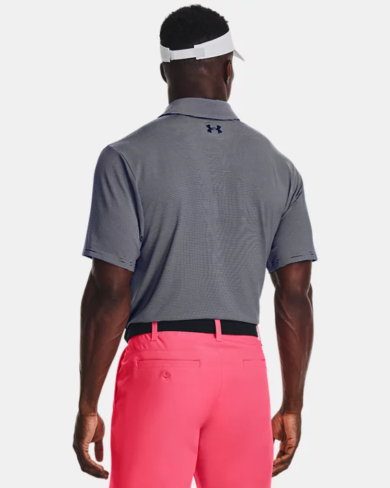 UA Playoff 3.0 Stripe Mens Polo - Image 2